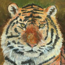 Paint a Tiger in Acrylic
